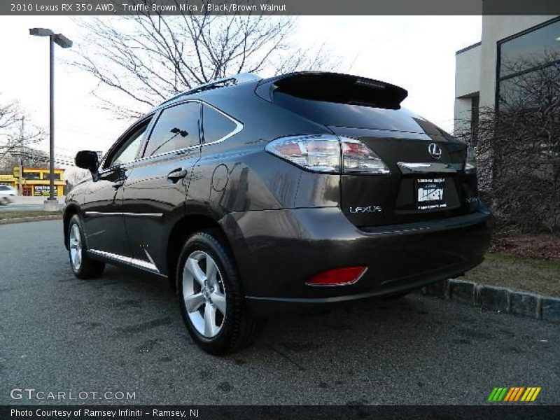 Truffle Brown Mica / Black/Brown Walnut 2010 Lexus RX 350 AWD