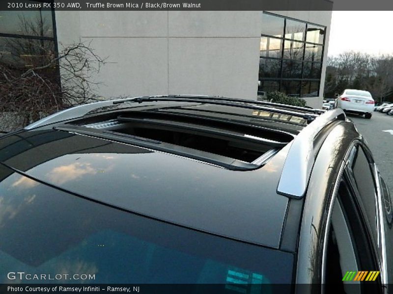 Truffle Brown Mica / Black/Brown Walnut 2010 Lexus RX 350 AWD