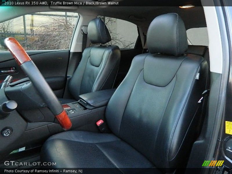 Truffle Brown Mica / Black/Brown Walnut 2010 Lexus RX 350 AWD