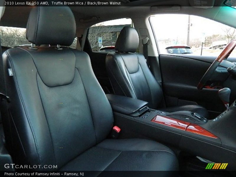 Truffle Brown Mica / Black/Brown Walnut 2010 Lexus RX 350 AWD