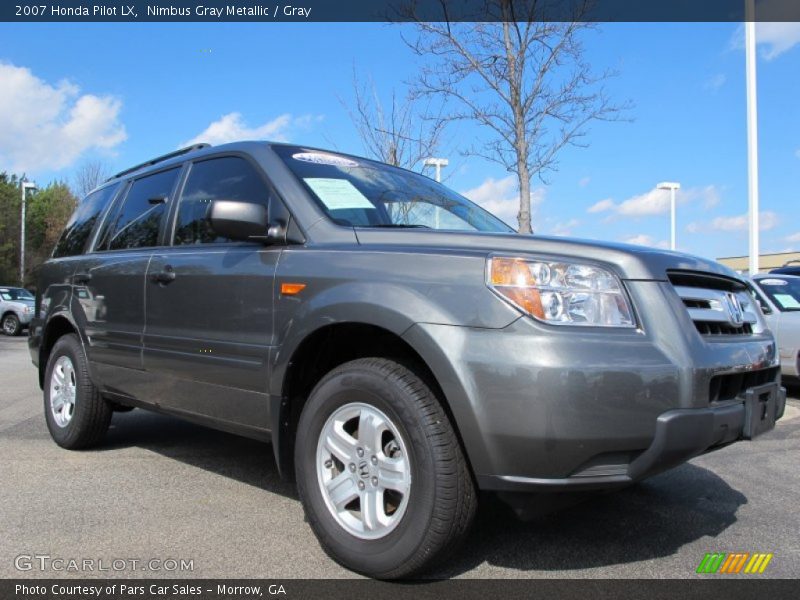 Nimbus Gray Metallic / Gray 2007 Honda Pilot LX