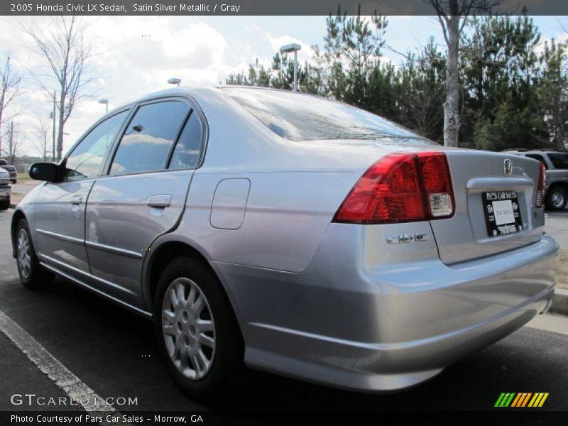 Satin Silver Metallic / Gray 2005 Honda Civic LX Sedan