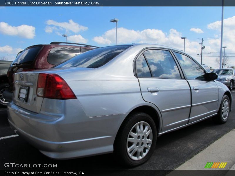 Satin Silver Metallic / Gray 2005 Honda Civic LX Sedan
