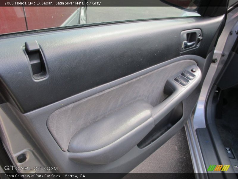 Satin Silver Metallic / Gray 2005 Honda Civic LX Sedan