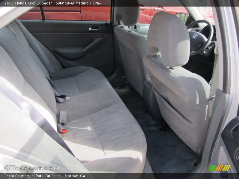Satin Silver Metallic / Gray 2005 Honda Civic LX Sedan