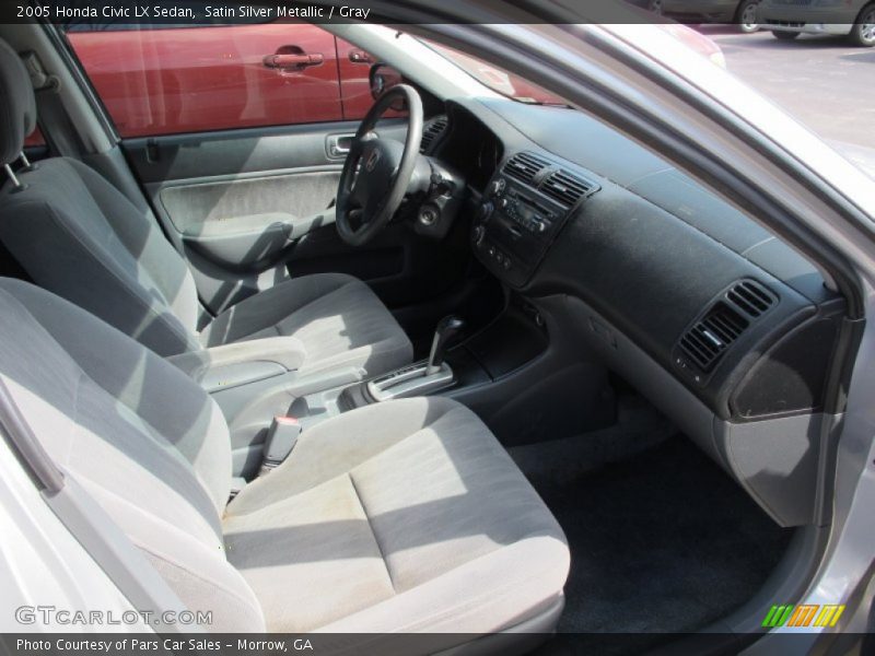 Satin Silver Metallic / Gray 2005 Honda Civic LX Sedan