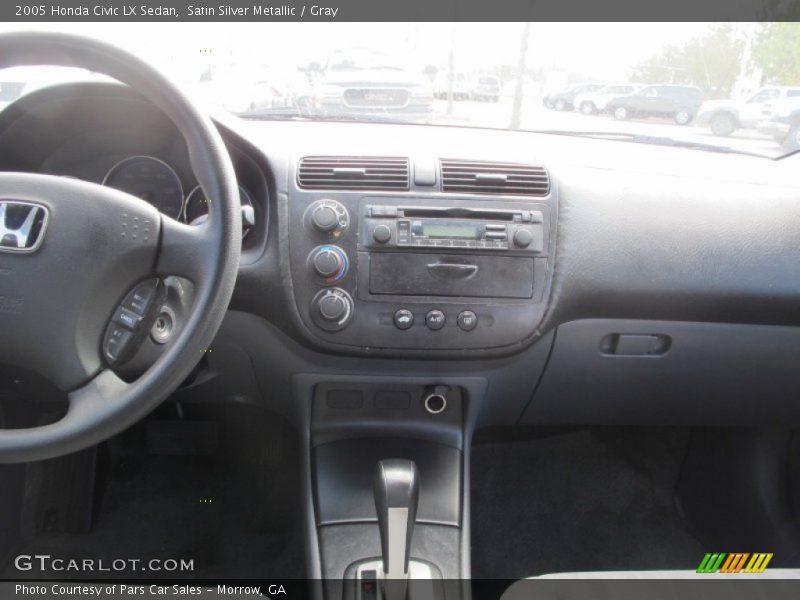 Satin Silver Metallic / Gray 2005 Honda Civic LX Sedan