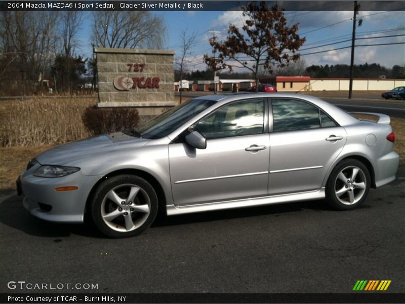 Glacier Silver Metallic / Black 2004 Mazda MAZDA6 i Sport Sedan