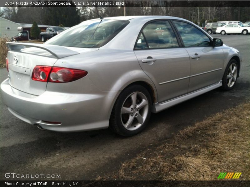 Glacier Silver Metallic / Black 2004 Mazda MAZDA6 i Sport Sedan