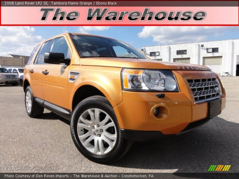 Tambora Flame Orange / Ebony Black 2008 Land Rover LR2 SE