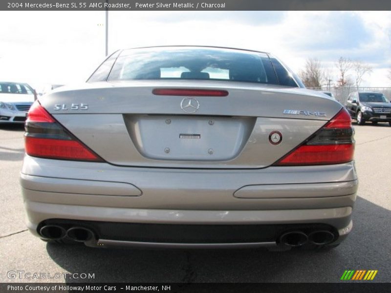 Pewter Silver Metallic / Charcoal 2004 Mercedes-Benz SL 55 AMG Roadster