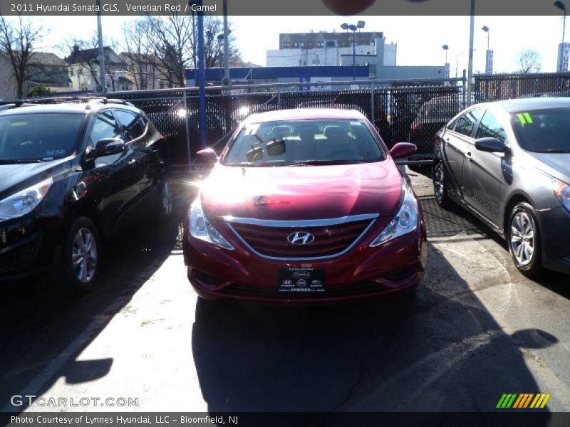 Venetian Red / Camel 2011 Hyundai Sonata GLS