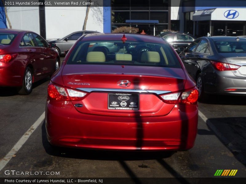 Venetian Red / Camel 2011 Hyundai Sonata GLS