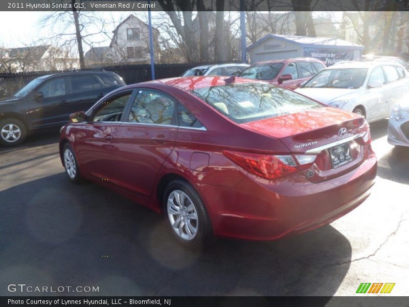 Venetian Red / Camel 2011 Hyundai Sonata GLS