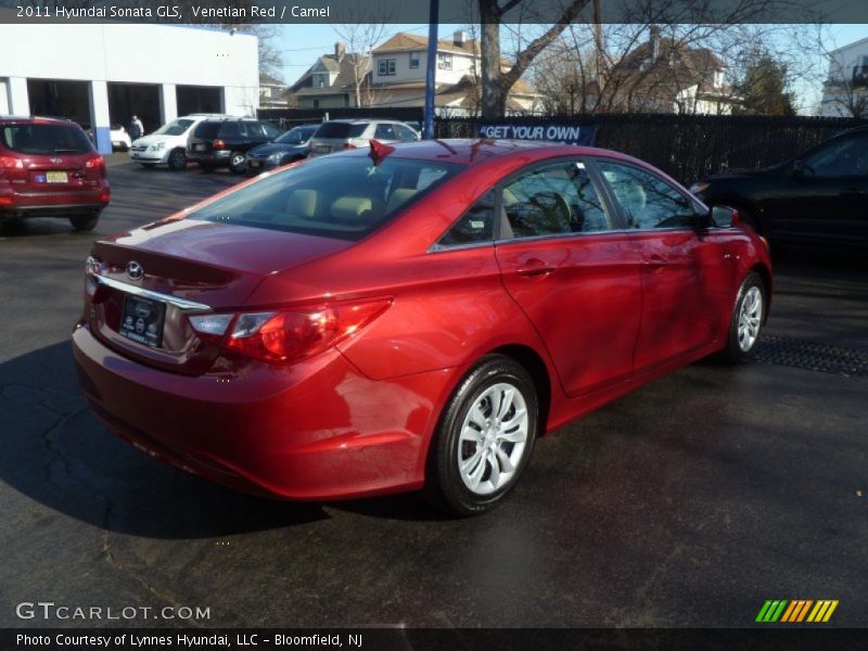 Venetian Red / Camel 2011 Hyundai Sonata GLS