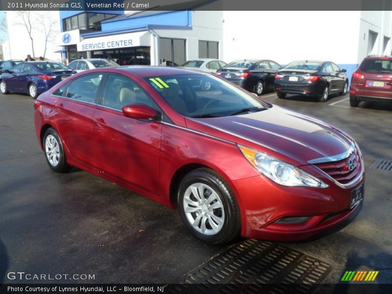 Venetian Red / Camel 2011 Hyundai Sonata GLS