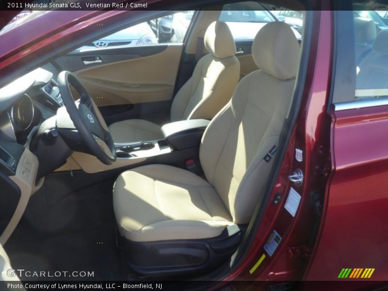 Venetian Red / Camel 2011 Hyundai Sonata GLS