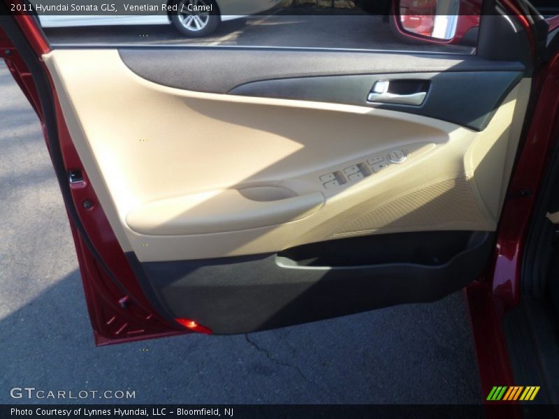 Venetian Red / Camel 2011 Hyundai Sonata GLS