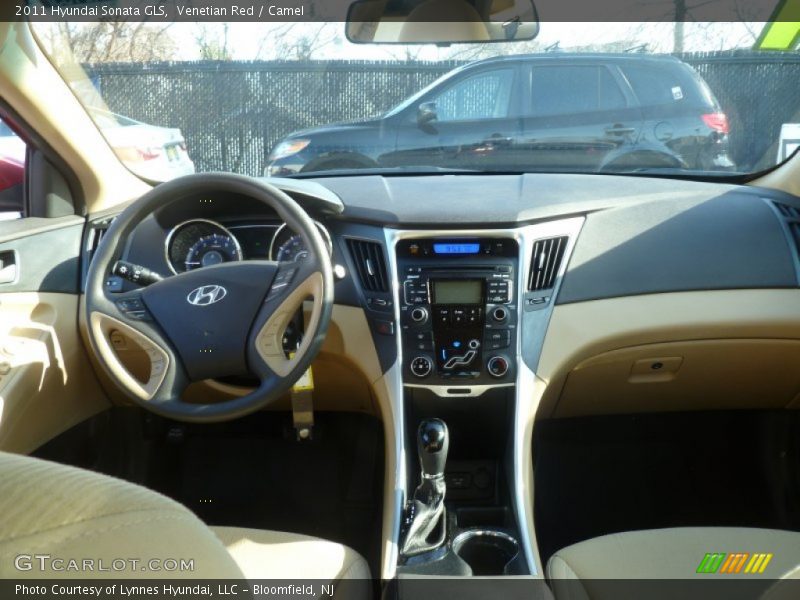 Venetian Red / Camel 2011 Hyundai Sonata GLS