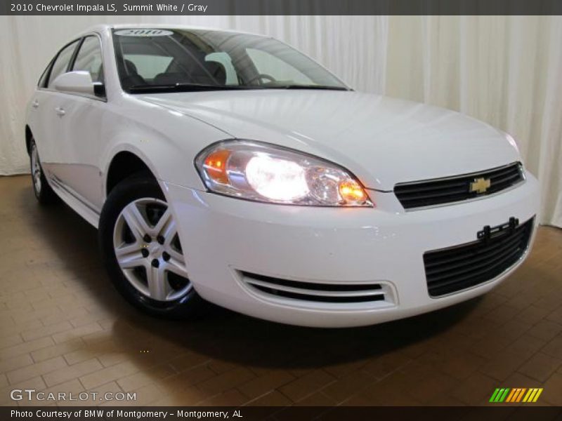 Summit White / Gray 2010 Chevrolet Impala LS