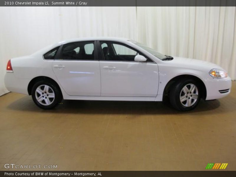 Summit White / Gray 2010 Chevrolet Impala LS