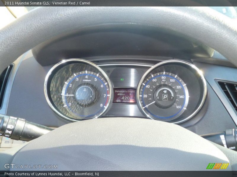 Venetian Red / Camel 2011 Hyundai Sonata GLS