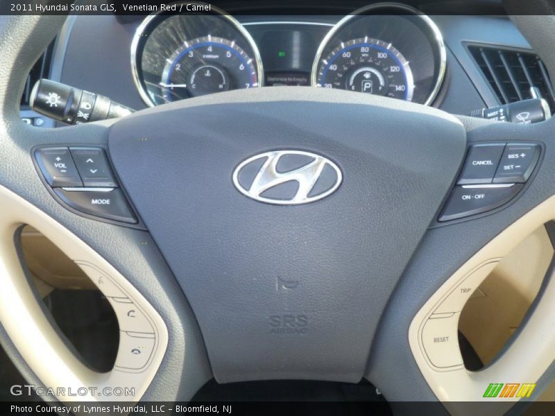 Venetian Red / Camel 2011 Hyundai Sonata GLS