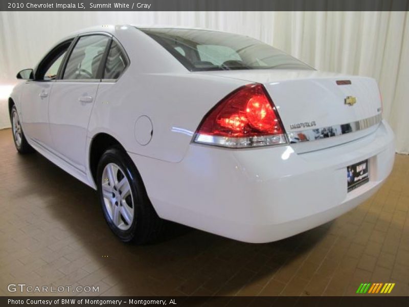 Summit White / Gray 2010 Chevrolet Impala LS