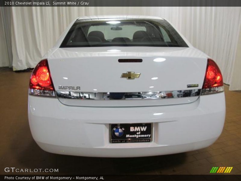 Summit White / Gray 2010 Chevrolet Impala LS