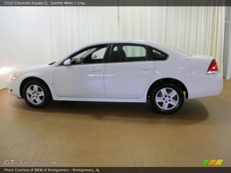 Summit White / Gray 2010 Chevrolet Impala LS
