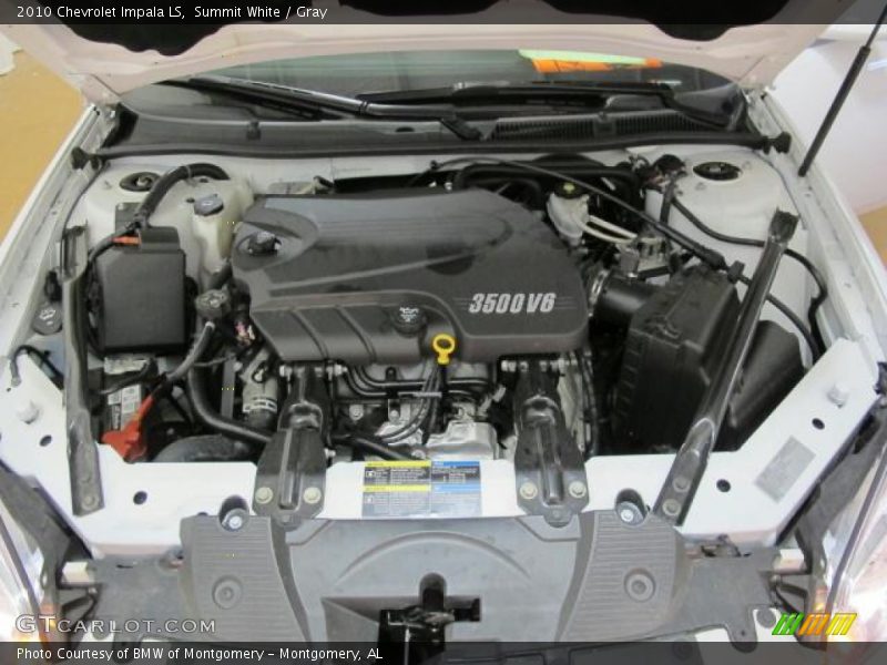 Summit White / Gray 2010 Chevrolet Impala LS