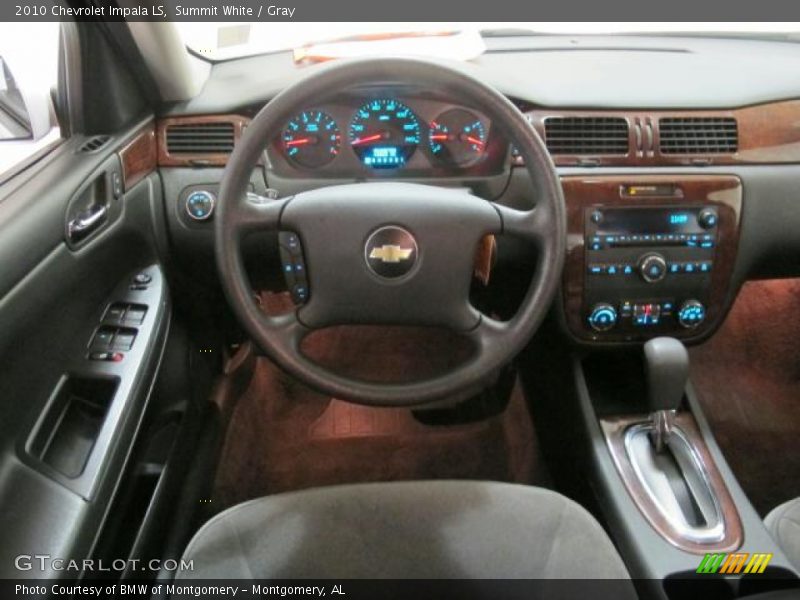Summit White / Gray 2010 Chevrolet Impala LS