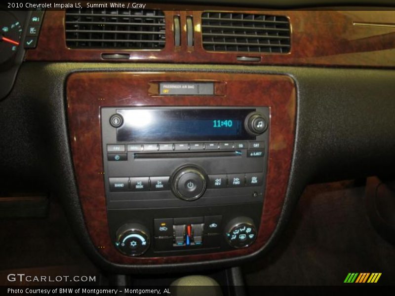 Summit White / Gray 2010 Chevrolet Impala LS