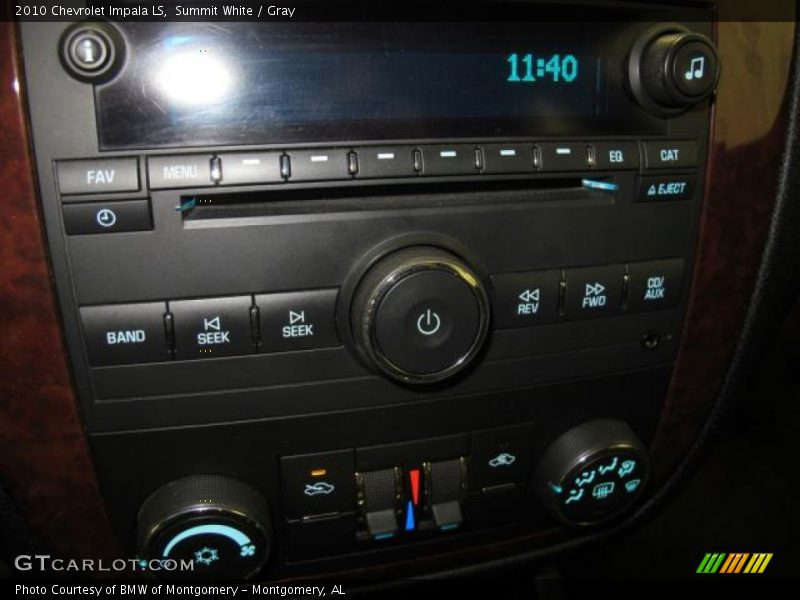 Summit White / Gray 2010 Chevrolet Impala LS
