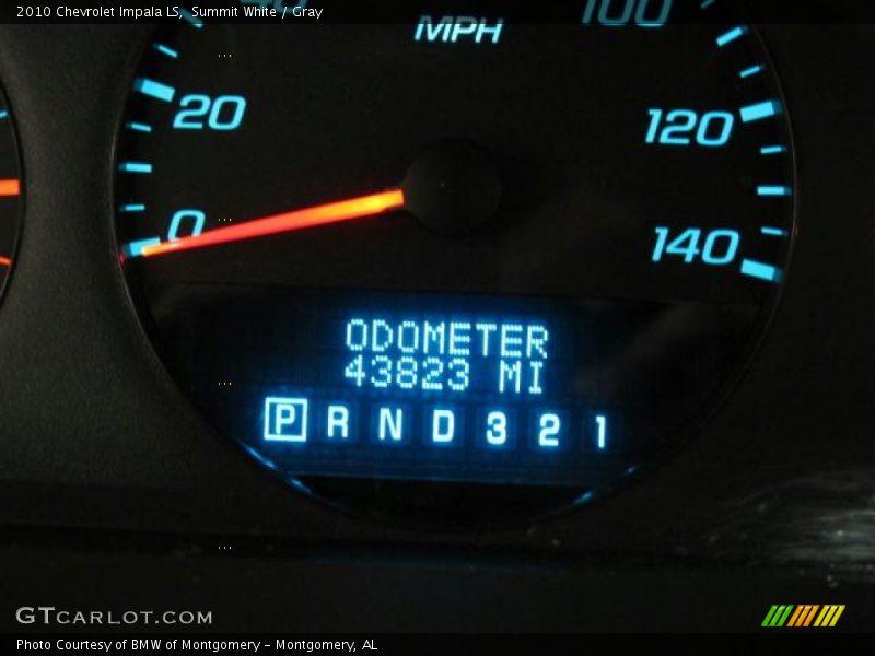 Summit White / Gray 2010 Chevrolet Impala LS