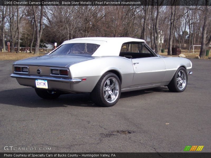 Blade Silver Metallic / Pearl Parchment Houndstooth 1968 Chevrolet Camaro Convertible