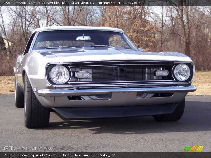 Blade Silver Metallic / Pearl Parchment Houndstooth 1968 Chevrolet Camaro Convertible