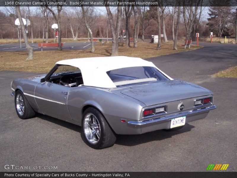 Blade Silver Metallic / Pearl Parchment Houndstooth 1968 Chevrolet Camaro Convertible