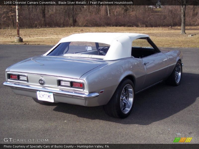Blade Silver Metallic / Pearl Parchment Houndstooth 1968 Chevrolet Camaro Convertible