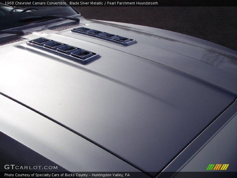 Blade Silver Metallic / Pearl Parchment Houndstooth 1968 Chevrolet Camaro Convertible