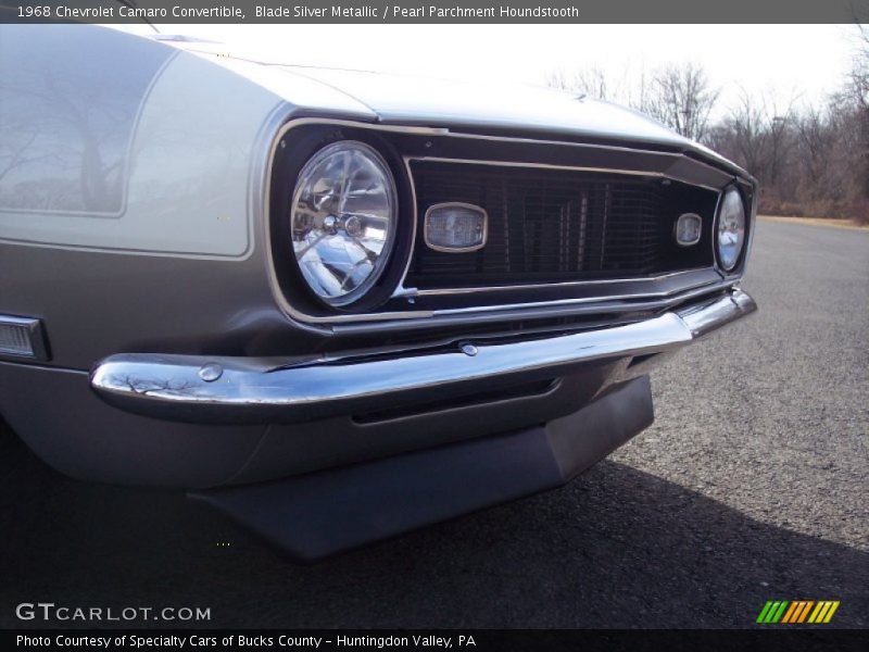 Blade Silver Metallic / Pearl Parchment Houndstooth 1968 Chevrolet Camaro Convertible