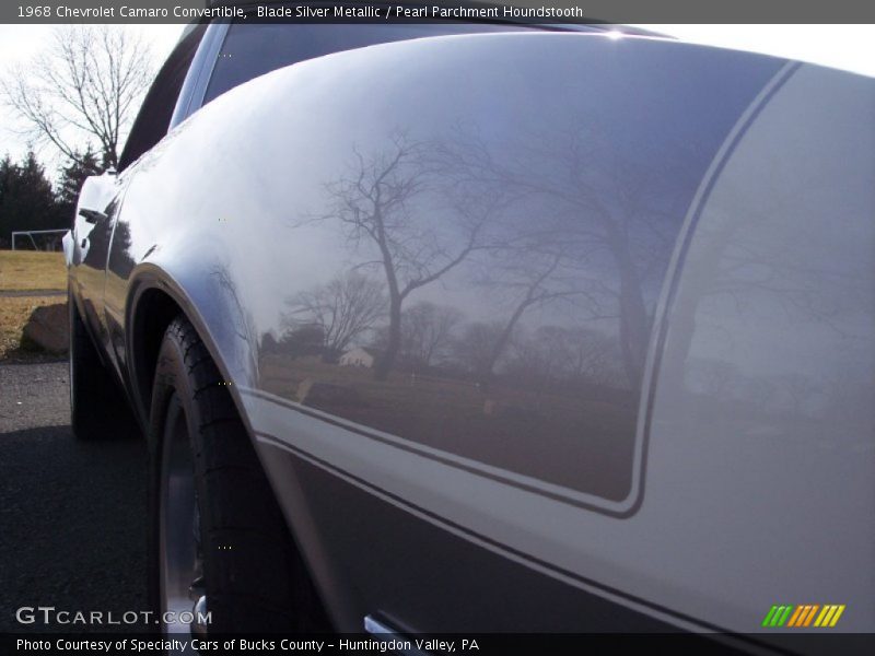 Blade Silver Metallic / Pearl Parchment Houndstooth 1968 Chevrolet Camaro Convertible