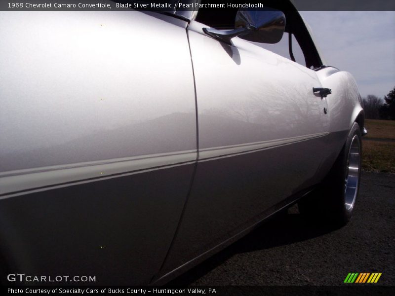 Blade Silver Metallic / Pearl Parchment Houndstooth 1968 Chevrolet Camaro Convertible