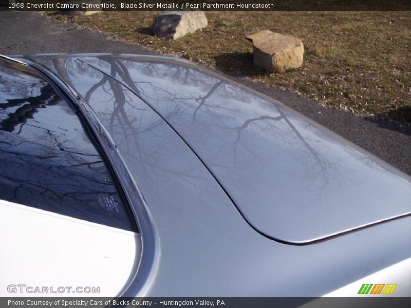 Blade Silver Metallic / Pearl Parchment Houndstooth 1968 Chevrolet Camaro Convertible