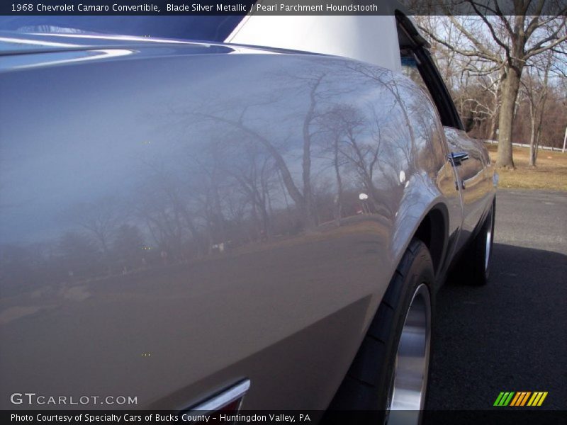 Blade Silver Metallic / Pearl Parchment Houndstooth 1968 Chevrolet Camaro Convertible