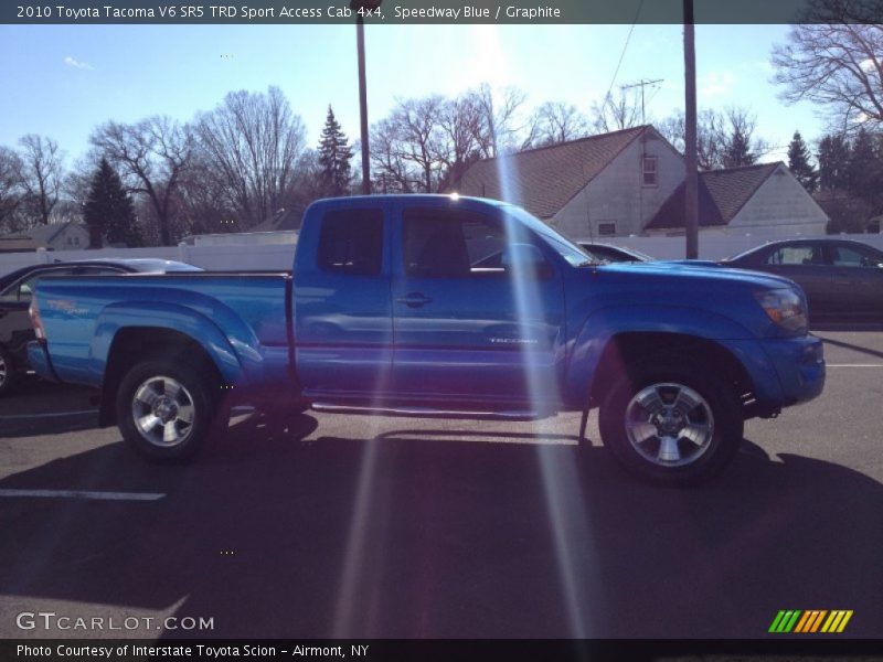 Speedway Blue / Graphite 2010 Toyota Tacoma V6 SR5 TRD Sport Access Cab 4x4
