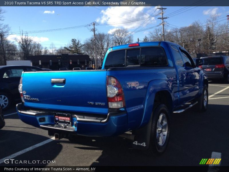 Speedway Blue / Graphite 2010 Toyota Tacoma V6 SR5 TRD Sport Access Cab 4x4