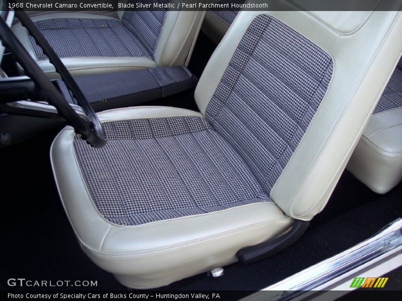 Blade Silver Metallic / Pearl Parchment Houndstooth 1968 Chevrolet Camaro Convertible