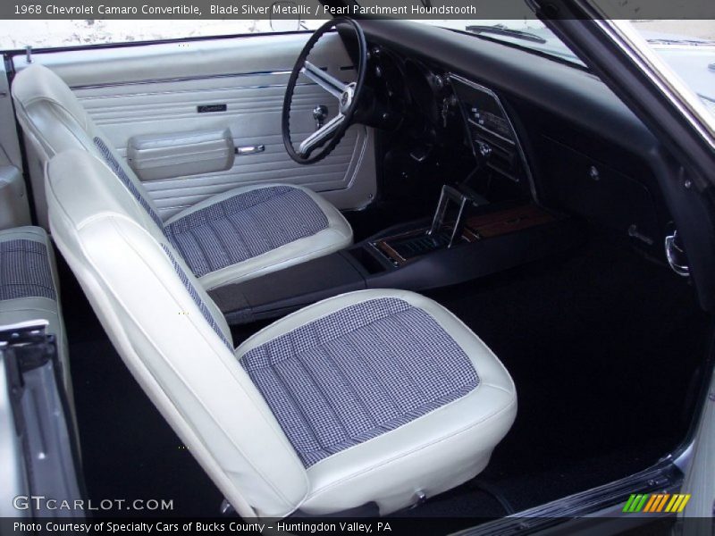 Blade Silver Metallic / Pearl Parchment Houndstooth 1968 Chevrolet Camaro Convertible