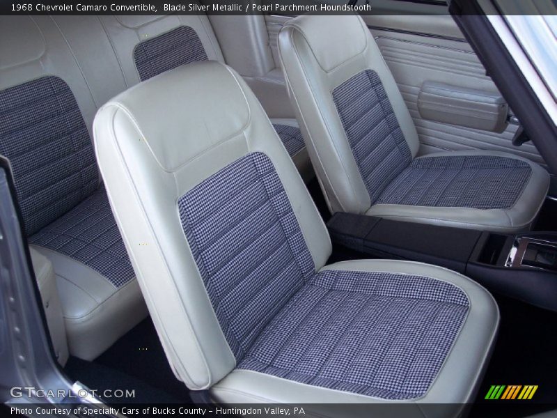  1968 Camaro Convertible Pearl Parchment Houndstooth Interior